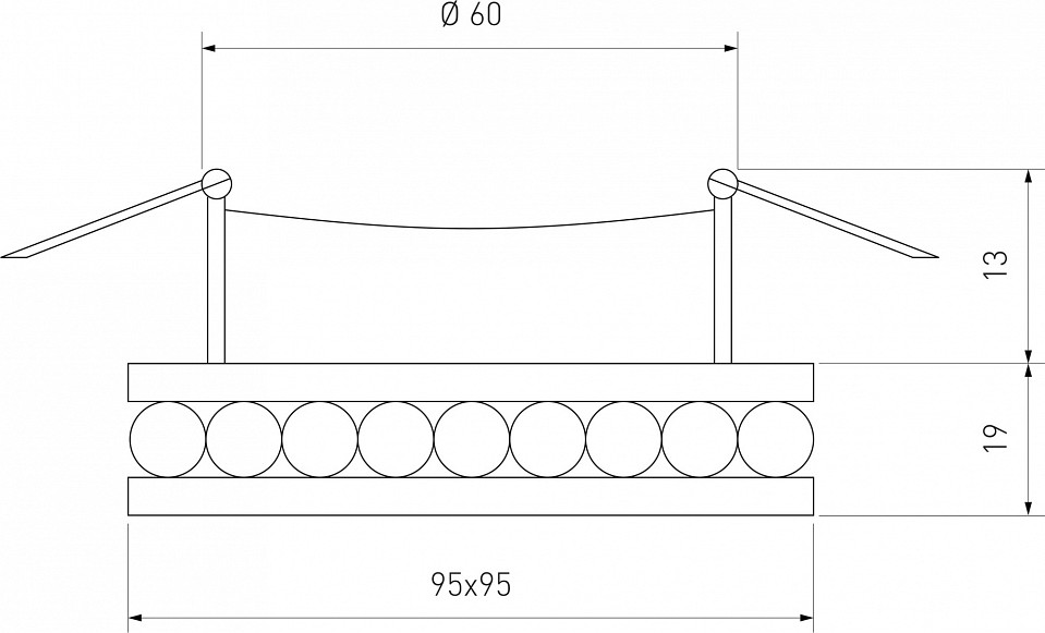 Встраиваемый светильник Elektrostandard Annuli a049338