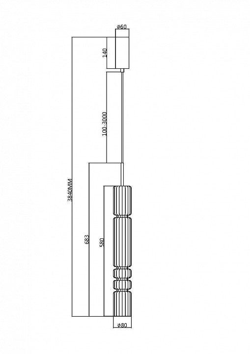 Подвесной светильник Maytoni Ordo MOD272PL-L12B3K