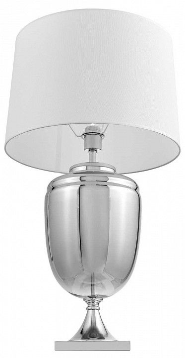 Настольная лампа декоративная LUMINA DECO Olimpia LDT 304 CHR+WT