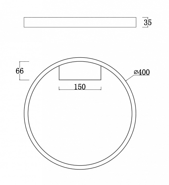 Накладной светильник Maytoni Rim MOD058CL-L25BS4K