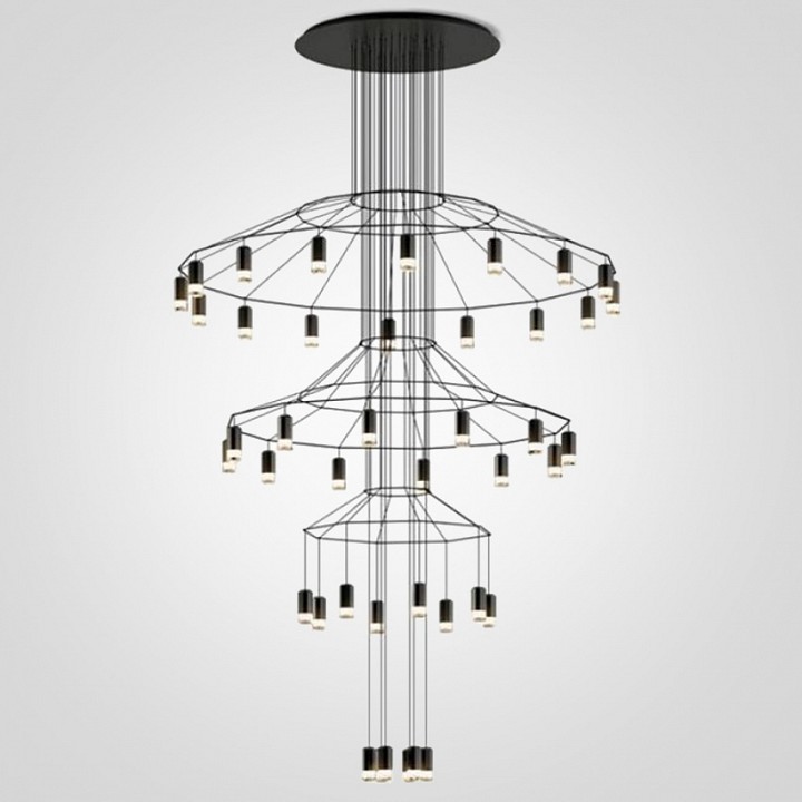 Подвесная люстра Imperiumloft Vibia Wireflow 40.1639-0