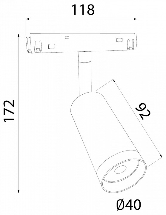 Светильник на штанге Elektrostandard Slim Magnetic a061301