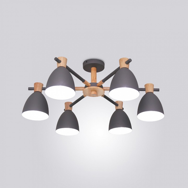 Люстра на штанге Imperiumloft Folke Gray FOLKE01