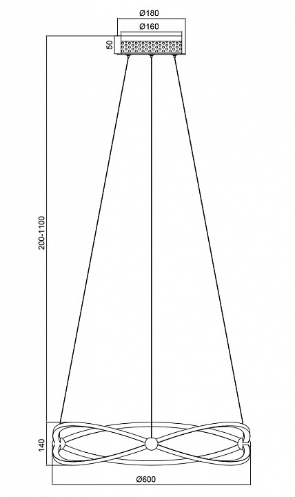 Подвесной светильник Maytoni Weave MOD062PL-L45CH3K