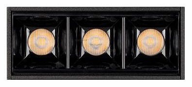 Встраиваемый светильник Arlight MAG-LASER-45-L84-3W Warm3000 (BK, 15 deg, 24V) 027623