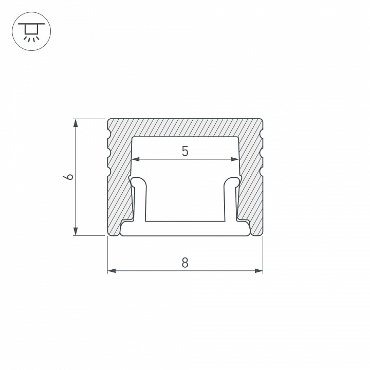Профиль накладной Arlight SL-MINI 030522