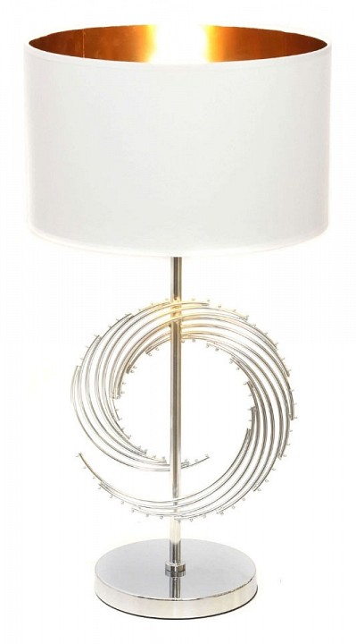Настольная лампа декоративная LUMINA DECO Fabi LDT 5531 CHR+WT