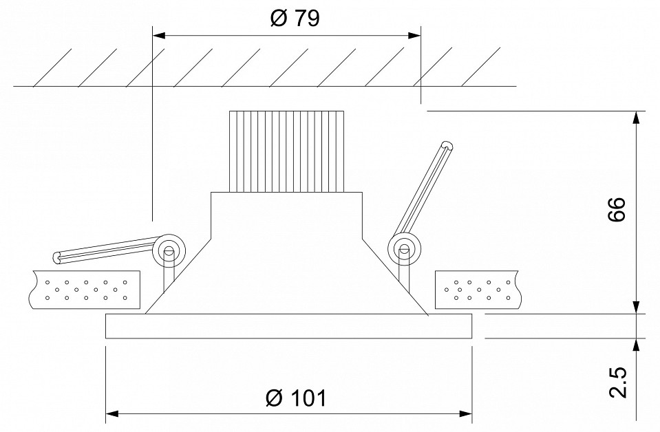 Встраиваемый светильник Elektrostandard 15267/LED a055721
