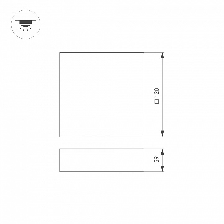 Накладной светильник Arlight QUADRO 034776