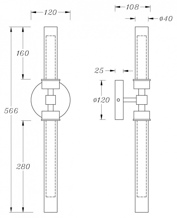 Бра Maytoni Stelo MOD116WL-L7BS3K