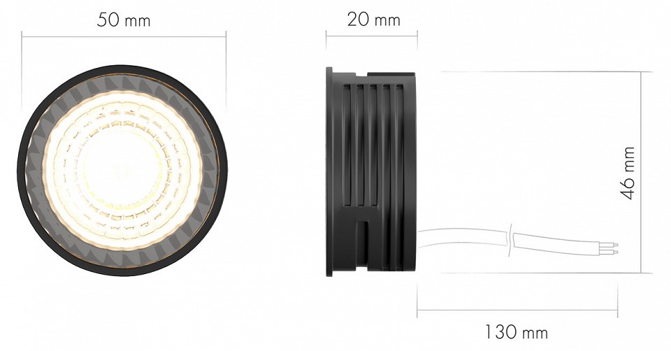 Модуль светодиодный Denkirs SLIM LED DK4000-7W-BK