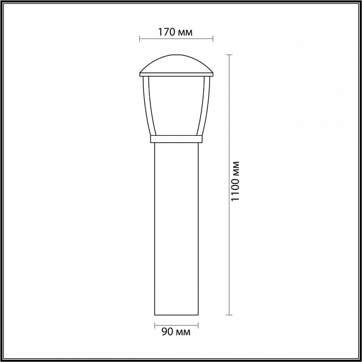Наземный низкий светильник Odeon Light Tako 4051/1F