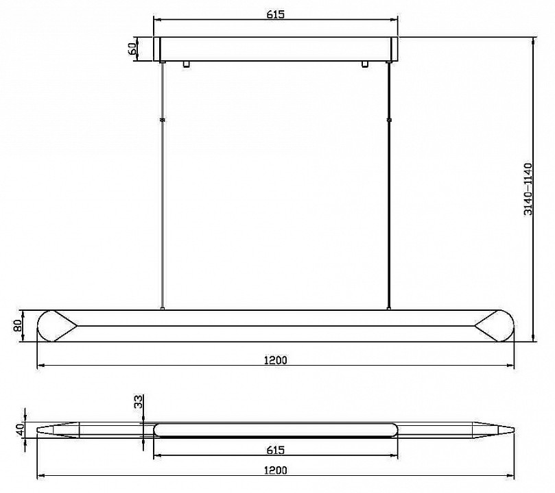 Подвесной светильник Maytoni Motion MOD276PL-L40B3K