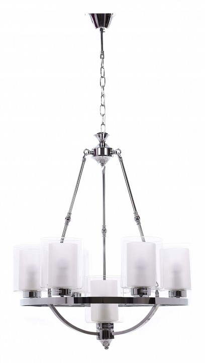 Подвесная люстра LUMINA DECO Santini LDP 1220-7 CHR+WT