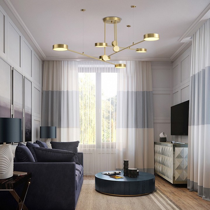 Потолочная люстра Imperiumloft Technum Led Gold TECHNUM-LED-GOLD01