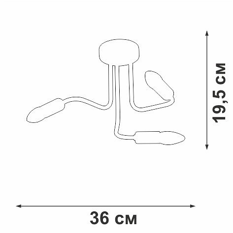 Потолочная люстра Vitaluce V3023 V3023-1/3PL
