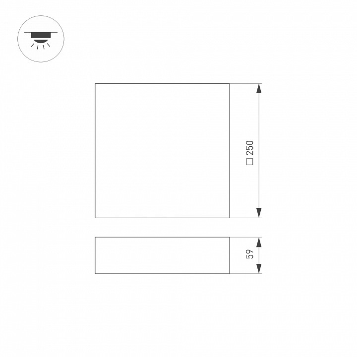 Накладной светильник Arlight QUADRO 034785