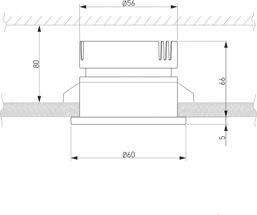 Встраиваемый светильник Elektrostandard Nuta a056781