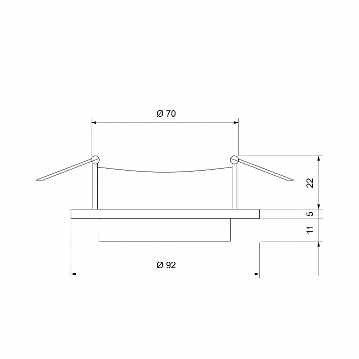 Встраиваемый светильник Elektrostandard Solas a053345