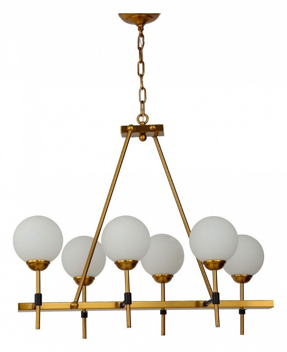 Подвесная люстра LUMINA DECO Aldono LDP 7004-6 MD+BK