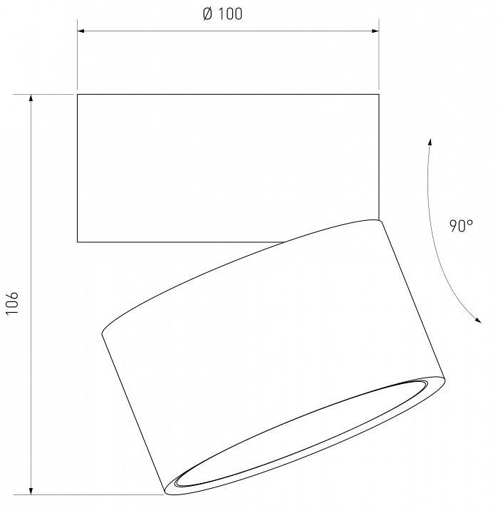 Накладной светильник Elektrostandard Klips a051772