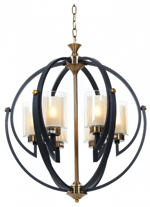 Подвесная люстра LUMINA DECO Bergen LDP 1232-6 BK+MD