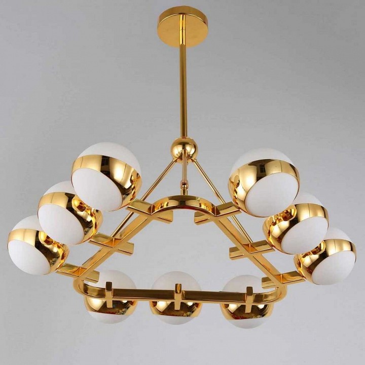 Люстра на штанге LUMINA DECO Optimus LDP 6038-9 GD