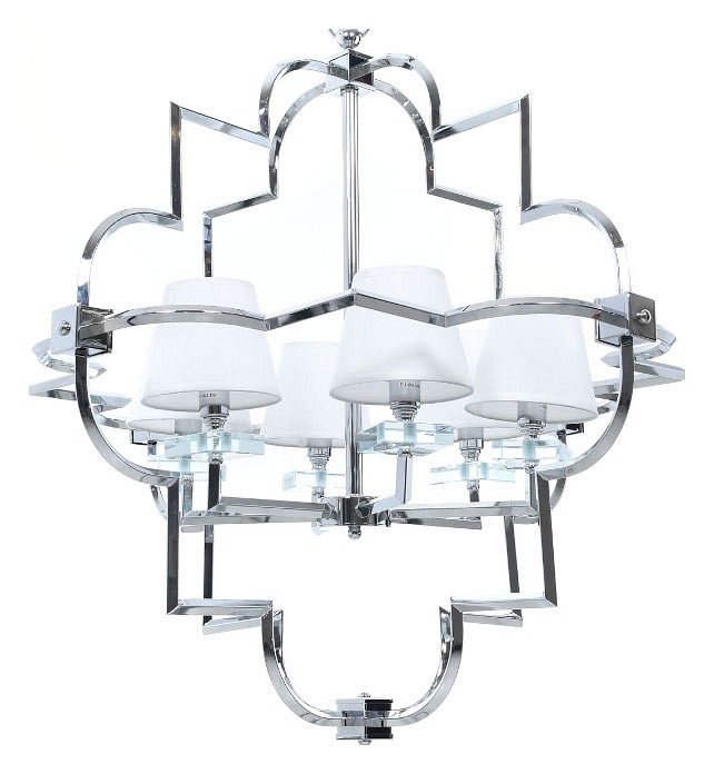 Подвесная люстра LUMINA DECO Baltimore LDP 8020-6 CHR+WT
