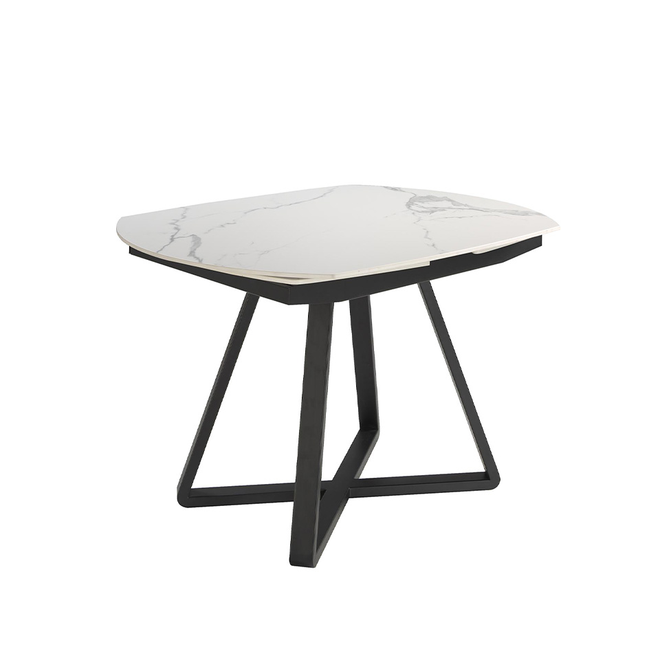 Обеденный стол D2055BB /1096 из керамики и черной стали
