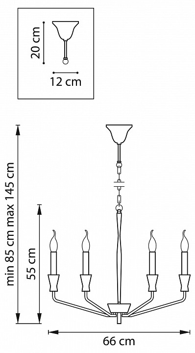 Подвесная люстра Lightstar Ragno 732167