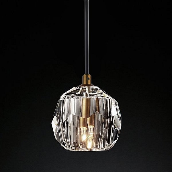 Подвесной светильник Imperiumloft Rh Boule De Cristal Single Rod Pendant Brass 40.1543