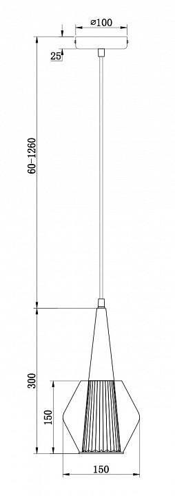 Подвесной светильник Freya Copita FR5133PL-01W