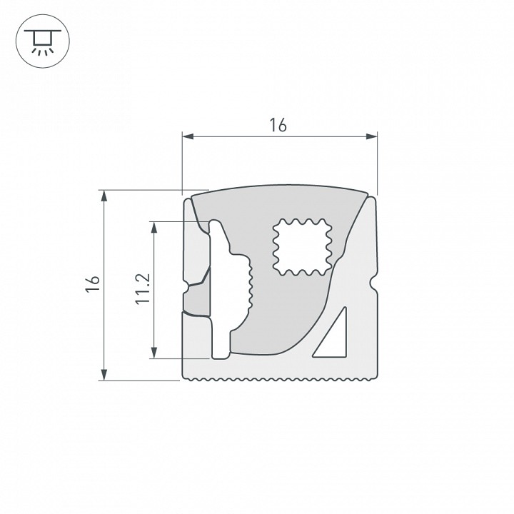 Короб накладной гибкий Arlight WPH 040271