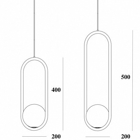 Подвесной светильник Imperiumloft Matthew Mccormick Hoop Gold Mila Pendant HOOP-B01