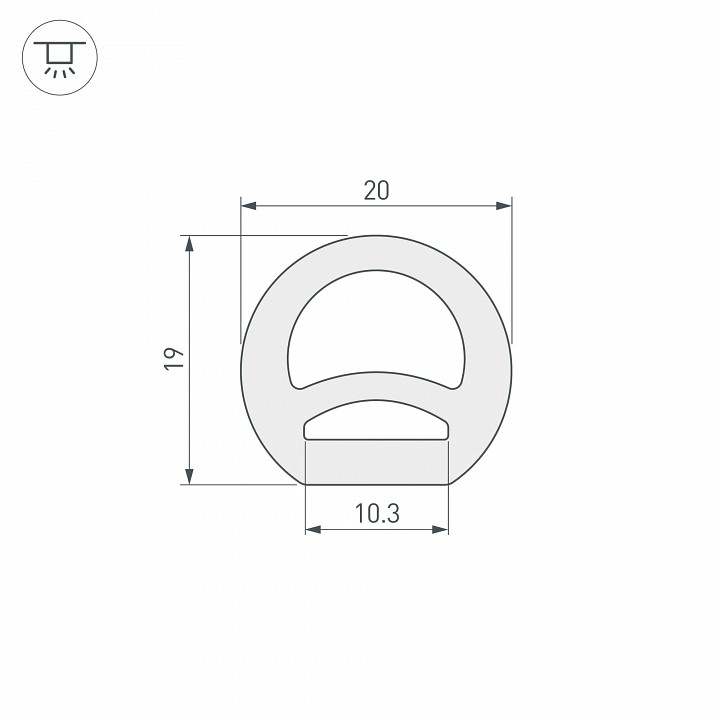 Короб накладной гибкий Arlight WPH 040833