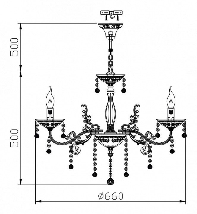 Подвесная люстра Maytoni Bellona ARM386-06-W