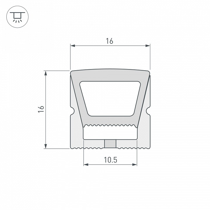 Короб накладной гибкий Arlight WPH 040832