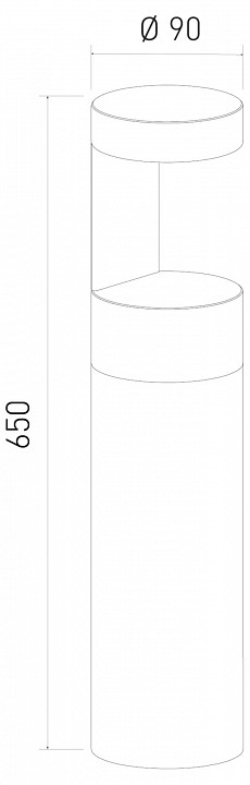 Наземный низкий светильник Elektrostandard Nimbus a055641