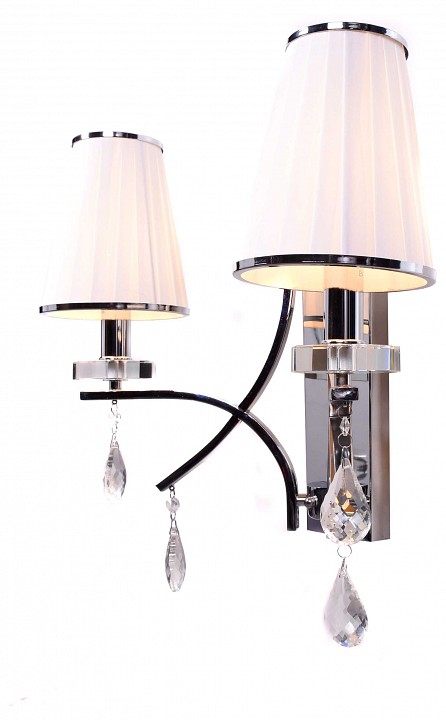 Бра LUMINA DECO Glamour LDW 66247-2 WT+CHR