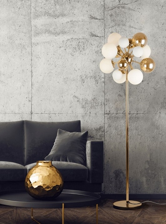 Торшер LUMINA DECO Galaksida LDF 8565-10/16 GD+TEA