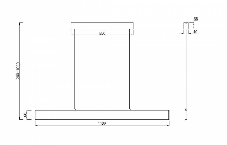 Подвесной светильник Maytoni Step P010PL-L30B