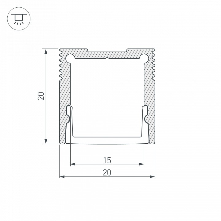Короб накладной Arlight SL-SLIM 36836