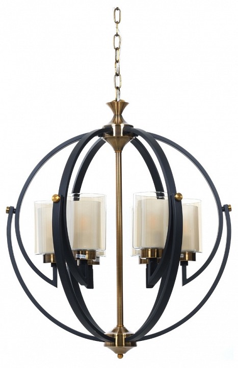 Подвесная люстра LUMINA DECO Bergen LDP 1232-6 BK+MD