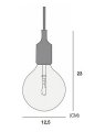 Подвесной светильник Imperiumloft Muuto E27 40.036