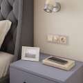 Выключатель сенсорый двухклавишный с подсветкой и функцией Wi-Fi, без рамки Werkel шампань W4520611