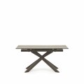 Atminda Раздвижной стол из керамики и стали с коричневой отделкой 160 (210) x 90 см