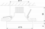 Встраиваемый светильник Elektrostandard Lin a063926
