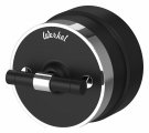 Выключатель двухклавишный с корпусом Werkel Vintage хром, черный W5822051
