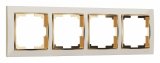 Рамка на 4 поста Werkel Snabb (слоновая кость/золото) W0041932 Snabb (слоновая кость/золото)