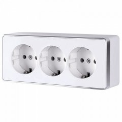 Розетка с заземлением и шторками Werkel Gallant (белая) W5073101